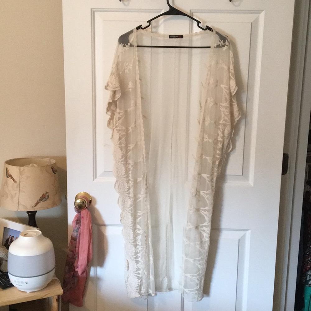 SALE!!! Lacy see through kimono long